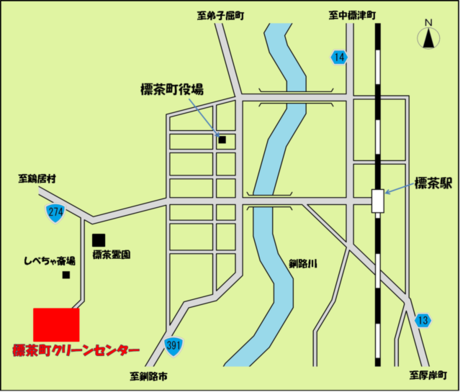 クリーンセンター位置図